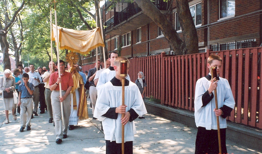  Torch Bearers, Canopy Bearers Shelter the Blessed Sacrament