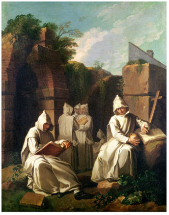 “Carthusian Monks in Meditation”, Etienne Jeaurat, 1699-1789