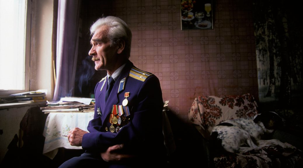 MAN WHO SAVED THE EARTH STANISLAV PETROV FORMER SOVIET MILITARY PREVENTED POTENTIAL NUCLEAR LAUNCH WEARING UNIFORM 1999